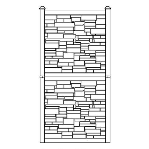 View Fence Panel 8' x 8' (Two Stacked Panels)